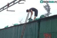 Ảnh Người dân Bắc Trung Bộ chằng chống nhà, neo tàu chống bão