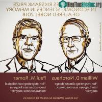 Ảnh Giải Nobel Kinh tế 2018 thuộc vê hai chuyên gia người Mỹ