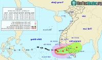 Ảnh Bão số 9 giật trên cấp 12 cách đảo Phú Quý 100km, vùng ảnh hưởng mưa rất to
