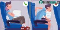 Ảnh Hướng dẫn tư thế ngủ ngon ở trên tàu xe và máy bay