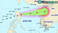 Ảnh Bão Podul đã vào Biển Đông, sức gió 60-75km/h