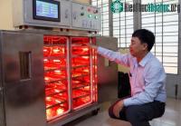 Ảnh Sinh viên đã chế tạo hệ thống sấy hồng ngoại thông minh