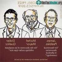 Ảnh Nobel Vật lý vinh danh đã phát hiện về vũ trụ học và ngoại hành tinh