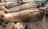 Ảnh Phát hiện hàng chục quan tài cổ nguyên vẹn được sơn màu