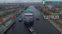 Ảnh Tàu phá băng mạnh nhất trên thế giới bắt đầu thử nghiệm trên biển