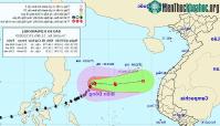 Ảnh Bão Phanfone giật cấp 14, cách đảo Song Tử Tây 480km, biển động khá dữ dội