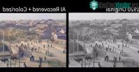 Ảnh Phục chế được màu cho video 100 tuổi bằng AI
