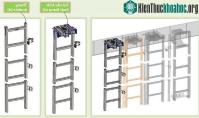 Ảnh Thang thoát hiểm đã "biết tự lắp ghép" cho các khu nhà phố liền kề
