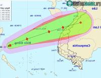 Ảnh Áp thấp nhiệt đới đã mạnh lên thành bão số 5 - cơn bão Noul