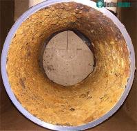 Ảnh Cáu cặn từ ống gang giải phóng được crôm độc hại vào nước