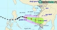 Ảnh Bão số 10 giật cấp 10, đang cách quần đảo Hoàng Sa khoảng 330km