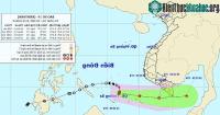 Ảnh Áp thấp mạnh lên thành bão số 14, sức gió vùng tâm mão mạnh cấp 8
