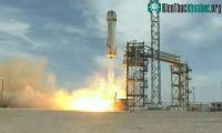 Ảnh Blue Origin thông báo phóng thành công tàu tái sử dụng New Shepard