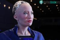 Ảnh Robot Sophia sắp đấu giá những tác phẩm nghệ thuật đầu tiên