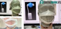 Ảnh Nhà phát minh Trần Ngọc Phúc đã chế tạo khẩu trang làm mát phổi