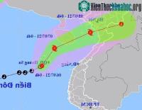 Ảnh Áp thấp nhiệt đới hình thành ở trên biển Đông