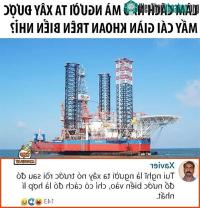 Ảnh Quá trình xây dựng giàn khoan nặng hàng chục ngàn tấn trên biển