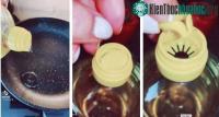 Ảnh Tác dụng thần kỳ của chiếc nắp nhỏ bên trong chai dầu ăn