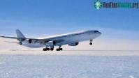 Ảnh Mãn nhãn với màn hạ cánh xuống Nam cực đầu tiên của máy bay Airbus A340