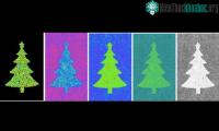 Ảnh Hình ảnh cây thông Noel mỏng nhất thế giới