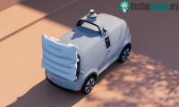 Ảnh Xe tự động gắn túi khí ngoài có tác dụng bảo vệ người đi bộ